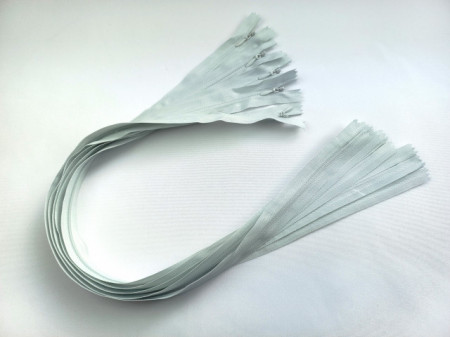 Fermoare invizibile 60 cm gri deschis - cod314
