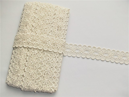 *Dantela poliester 3.9cm crem, cod5187