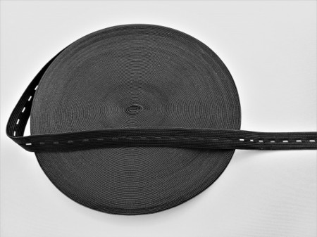 Elastic butoniera negru 15mm/40m