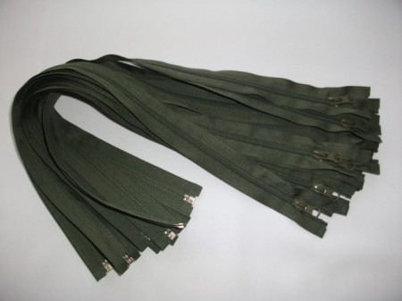 Fermoare detasabile #5 nylon 50,55,60,70,75,80,90 kaki