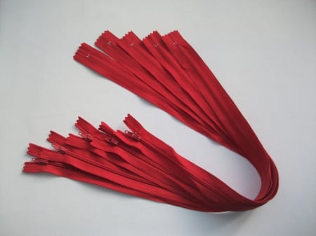 Fermoare lenjerie #3 - 50 cm rosu
