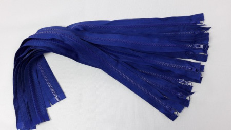 Fermoare detasabile #5 injectate 50,60,70,75,80,90 cm albastru