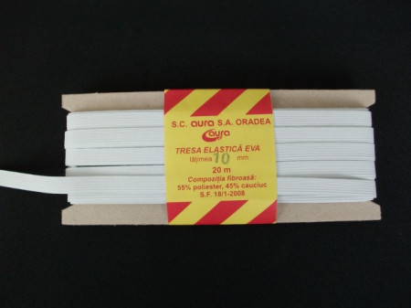 *Elastic Oradea 12 mm alb si negru
