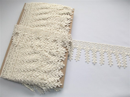 *Dantela poliester 8.5cm crem, cod4875