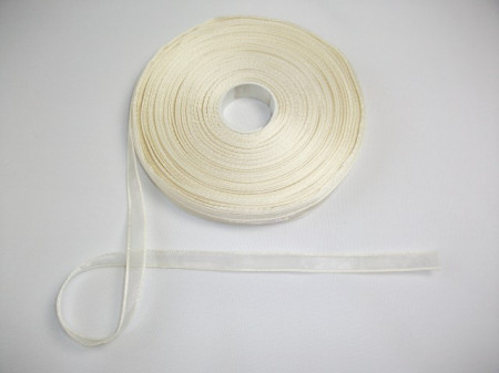 Panglica organza 10 mm - crem