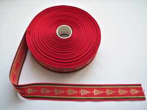 Banda tesuta braduti 30 mm rosu - 25m