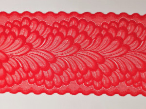 Dantela elastica rosie 18cm/10m, cod8020 - Img 2