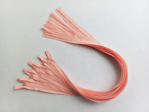 Fermoare ascunse 60 cm roz somon, cod151