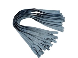 Fermoare detasabile #5 injectate 50,60,70,75,80,90 cm gri deschis cod319