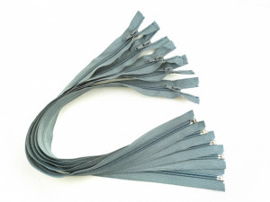 Fermoare detasabile #5 nylon 50,60,70,80,90 gri deschis cod319 /10 buc