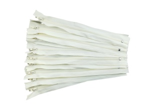 Fermoare fusta #3 - 20 cm alb ivoire cod102