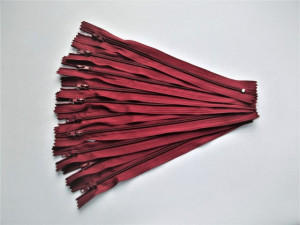 Fermoare fusta #3 - 20 cm visiniu cod178