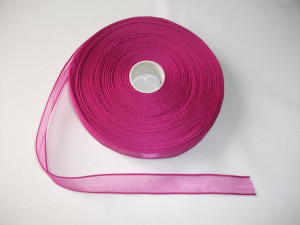 Panglica organza 15 mm - ciclam