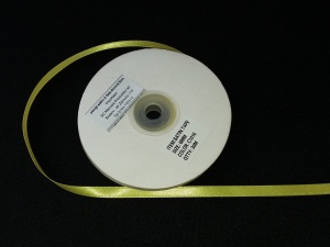 Panglica satinata ambele fete 6mm galbena, cod1016