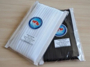 Satin bias - negru 15mm/25yds