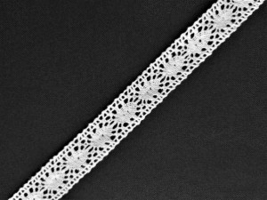 Dantela bumbac cod C, 20mm/10m, alba
