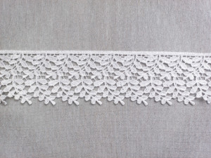 *Dantela poliester 7cm/20m alba, cod65103