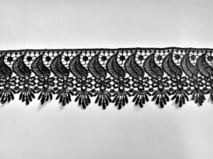 *Dantela poliester 9,5 cm neagra, cod61108