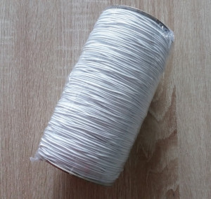 *Elastic Oradea rotund alb si negru - 1.5mm/500m
