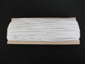 *Elastic rotund Oradea 2 mm alb si negru - Img 1