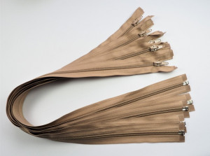 Fermoare detasabile #5 nylon 50,60,70,75,80,90 bej cod294 / 10 buc