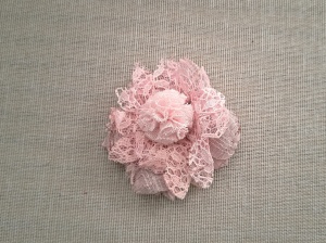 FLORI DIN DANTELA Ø65MM, 5buc., roz