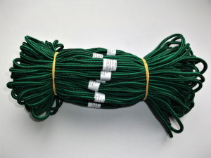 Sireturi satirate 110 cm verde cu negru rotunde- Tip1