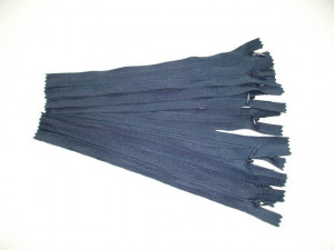 Fermoare ascunse 20 cm bleumarin, cod330