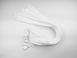 Fermoare ascunse 60 cm albe