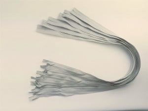 Fermoare invizibile 60 cm gri deschis - cod310
