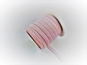 Banda catifea elastica 10mm - roz - 25yds