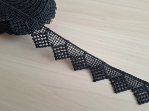 *Dantela poliester 3 cm neagra, cod61120