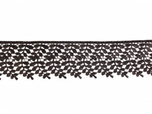 *Dantela poliester 7cm/20m neagra, cod65103