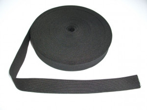 Elastic lat 20 mm alb si negru - Img 2