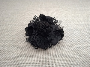 FLORI DIN DANTELA Ø65MM, 5buc., negre