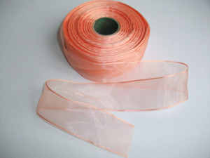 Panglica organza 25 mm frez