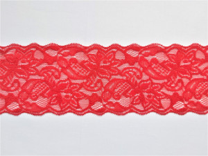 Dantela elastica rosie 8cm/10m, cod300 - Img 2