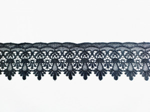 *Dantela poliester 6.5 cm neagra, cod61116