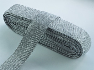 Elastic Lurex Argintiu - 20mm