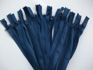 Fermoare ascunse 60 cm bleumarin, cod330