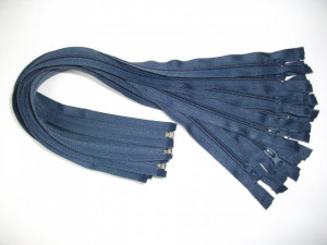 Fermoare detasabile #5 nylon 50,60,70,75,80,90 cm bleumarin cod330 / 10 buc