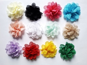 Flori textile color SET 1, Ø50mm, 12buc.