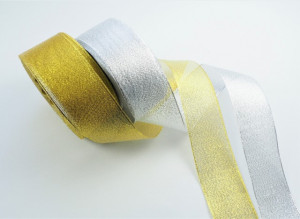 Panglica metalica 38 mm - argintie