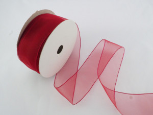 Panglica organza 25 mm visiniu -21 yds