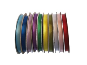 * Set A - panglici satinate ambele fete 6 mm - 10buc (bleu, albastru, lila, mov, verde, galben, verde fistic, alb, roz deschis, rosu)