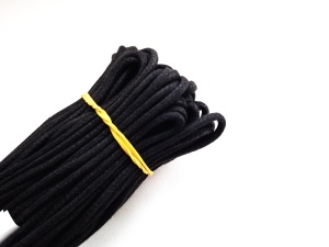 Sireturi cerate groase 3mm, 70cm ,90cm - negre - Img 2