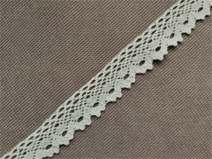 Dantela bumbac cod G, 28mm/10m, natur