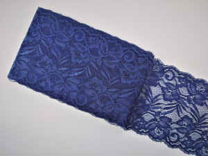 Dantela elastica bleumarin 15cm/10m, cod301 - Img 1