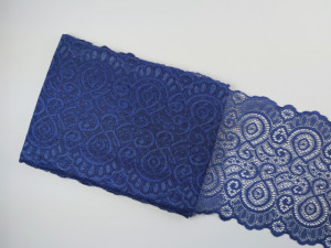 Dantela elastica bleumarin 18cm/10m, cod8843 - Img 1