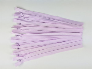 Fermoare ascunse 20 cm lila - cod 068